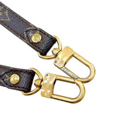 ルイ・ヴィトン LOUIS VUITTON ショルダーストラップ ブラウン　ゴールド金具 ヌメ革 レザー レディース ストラップ