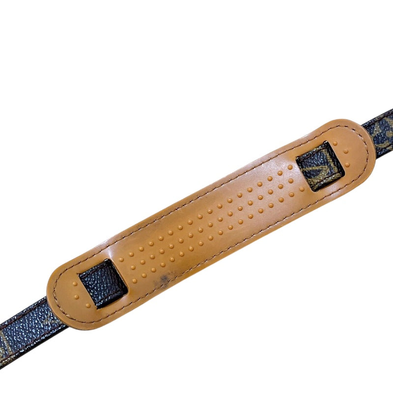 ルイ・ヴィトン LOUIS VUITTON ショルダーストラップ ブラウン　ゴールド金具 ヌメ革 レザー レディース ストラップ