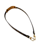 ルイ・ヴィトン LOUIS VUITTON ショルダーストラップ ブラウン　ゴールド金具 ヌメ革 レザー レディース ストラップ