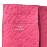 エルメス HERMES べアンコンビネ W刻印(2024年製) ローズアザレ　SV金具 エプソン ユニセックス 二つ折り財布