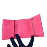 エルメス HERMES べアンコンビネ W刻印(2024年製) ローズアザレ　SV金具 エプソン ユニセックス 二つ折り財布
