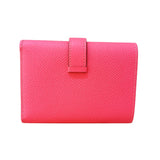 エルメス HERMES べアンコンビネ W刻印(2024年製) ローズアザレ　SV金具 エプソン ユニセックス 二つ折り財布