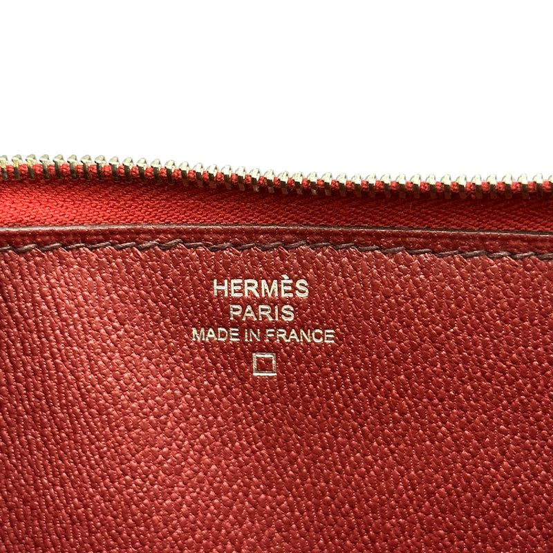 エルメス HERMES アザップロング □R刻印 ブルゴーニュ/シルバー金具