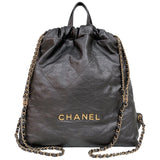 シャネル CHANEL CHANEL22 バックパック AS3313 ブラック レディース リュック・デイパック