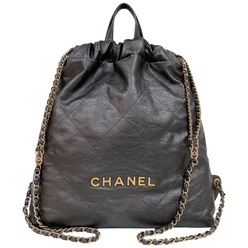 シャネル CHANEL CHANEL22 バックパック AS3313 ブラック レディース リュック・デイパック