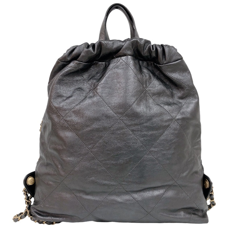 シャネル CHANEL CHANEL22 バックパック AS3313 ブラック レディース リュック・デイパック