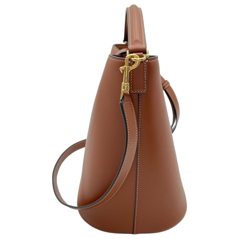 セリーヌ CELINE ミディアム バケット ルイーズ 116613FX9.04LU タン