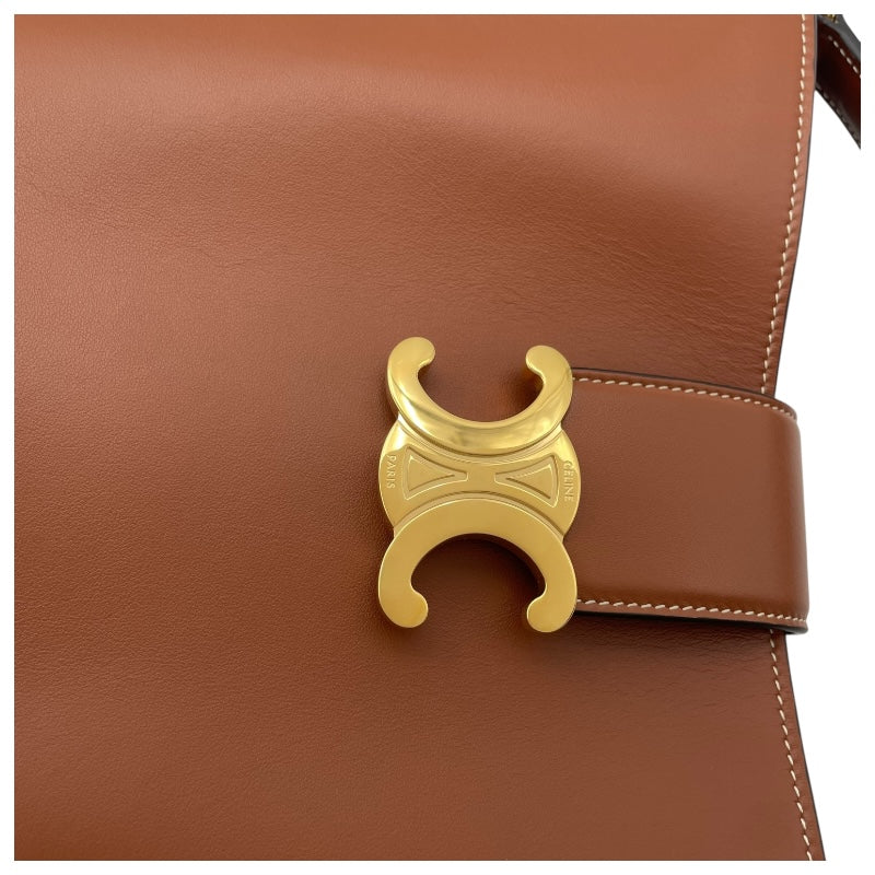 セリーヌ CELINE ミディアム バケット ルイーズ 116613FX9.04LU タン スムースカーフスキン レディース ショルダーバッグ