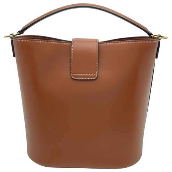 セリーヌ CELINE ミディアム バケット ルイーズ 116613FX9.04LU タン スムースカーフスキン レディース ショルダーバッグ