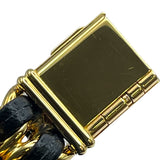 シャネル CHANEL プルミエール M H0001 ブラック GP クオーツ レディース 腕時計