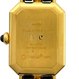 シャネル CHANEL プルミエール M H0001 ブラック GP クオーツ レディース 腕時計