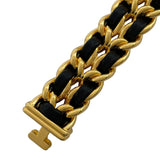 シャネル CHANEL プルミエール M H0001 ブラック GP クオーツ レディース 腕時計