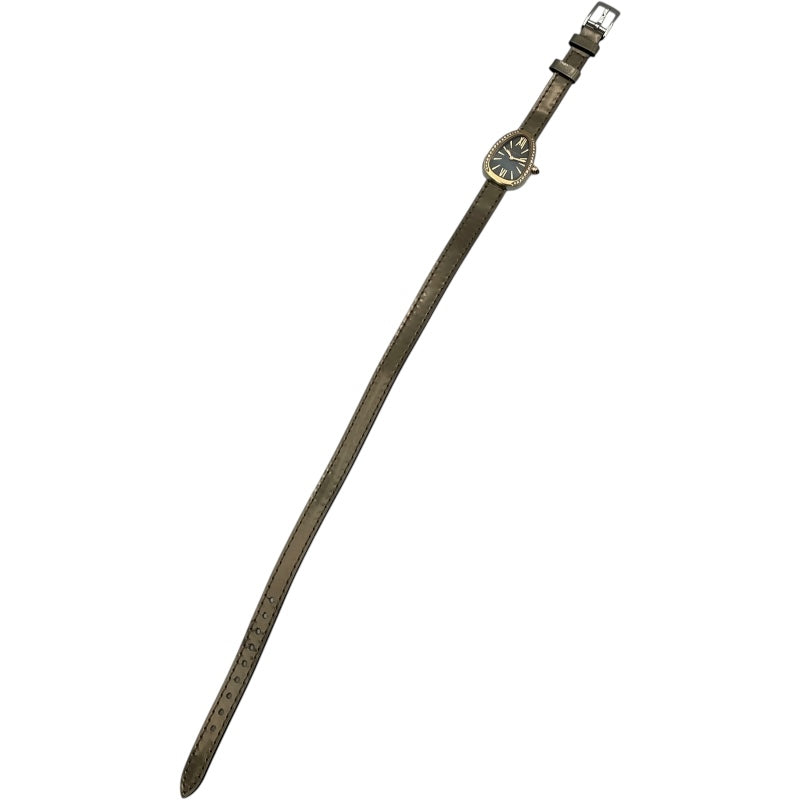 ブルガリ BVLGARI セルペンティ 102968 グレー PG/SS レディース 腕時計