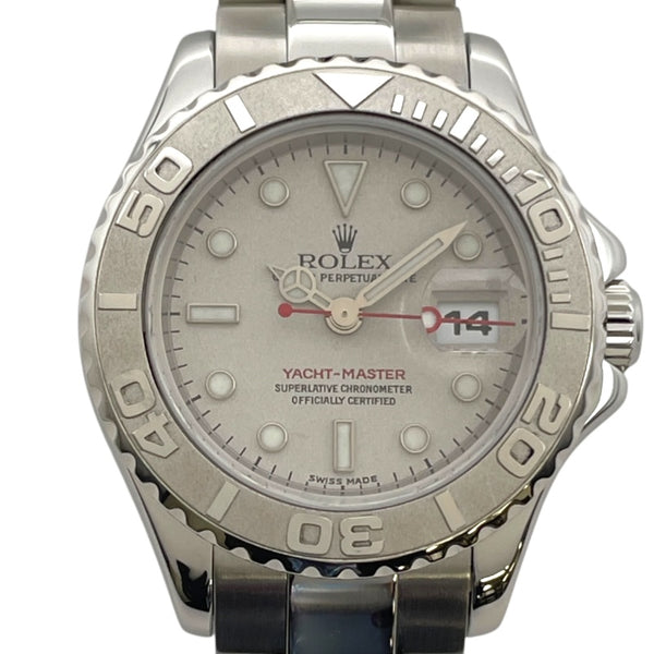 ロレックス ROLEX ヨットマスター29 169622 グレー Pt/SS 自動巻き レディース 腕時計