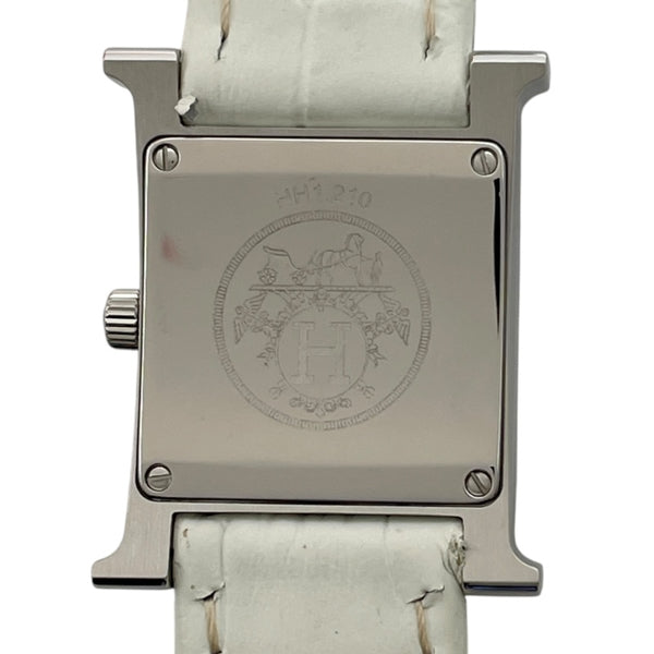 エルメス HERMES H1.210 H1.210 アイボリー SS クオーツ レディース 腕時計