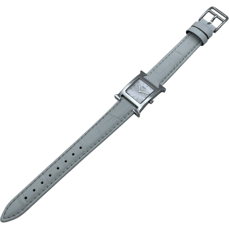 エルメス HERMES H1.210 H1.210 アイボリー SS クオーツ レディース 腕時計