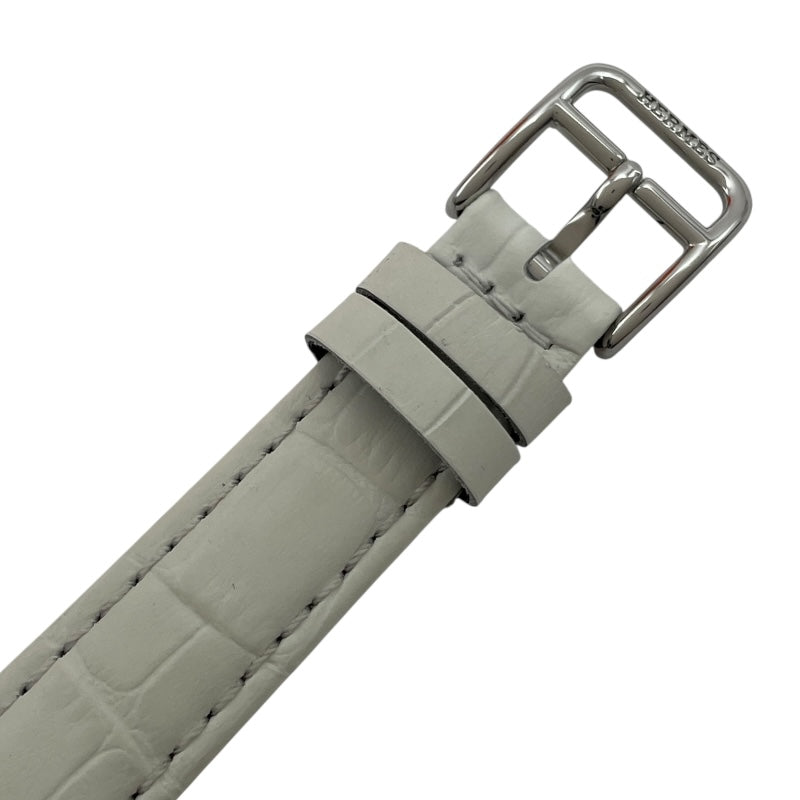 エルメス HERMES H1.210 H1.210 アイボリー SS クオーツ レディース 腕時計