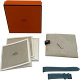 エルメス HERMES Hウォッチ HH1.210 ブルー SS クオーツ レディース 腕時計