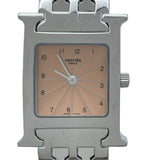 エルメス HERMES Hウォッチ HH1.210 オレンジ SS クオーツ レディース 腕時計