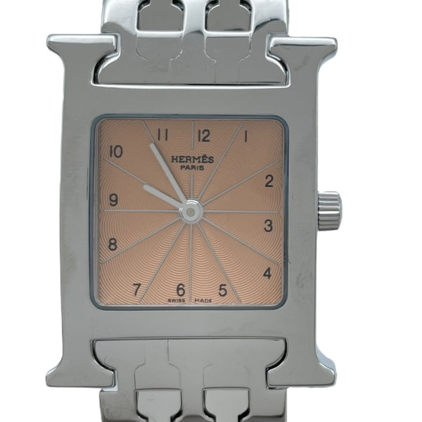 エルメス HERMES Hウォッチ HH1.210 オレンジ SS クオーツ レディース 腕時計