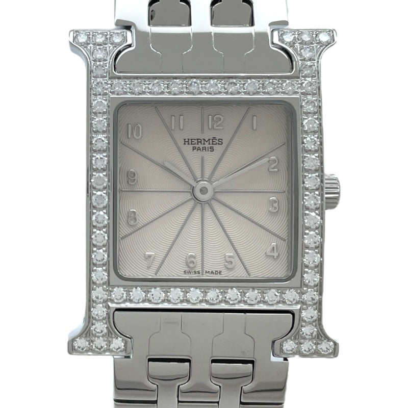 エルメス HERMES Hウォッチ HH1.230 シルバー SS クオーツ レディース 腕時計