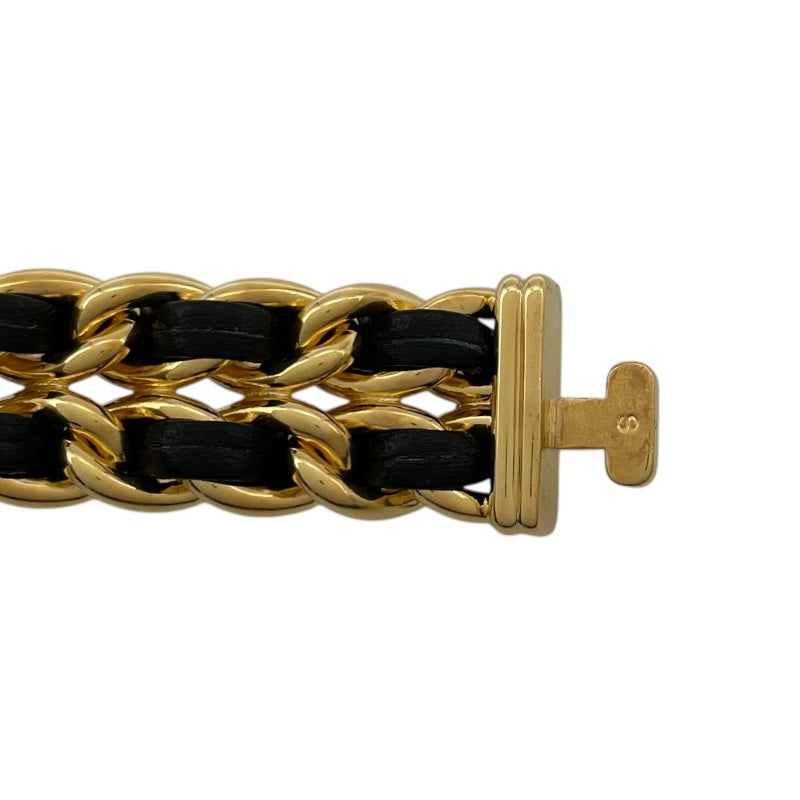 シャネル CHANEL プルミエール S H0001 ブラック GP×革ベルト クオーツ レディース 腕時計