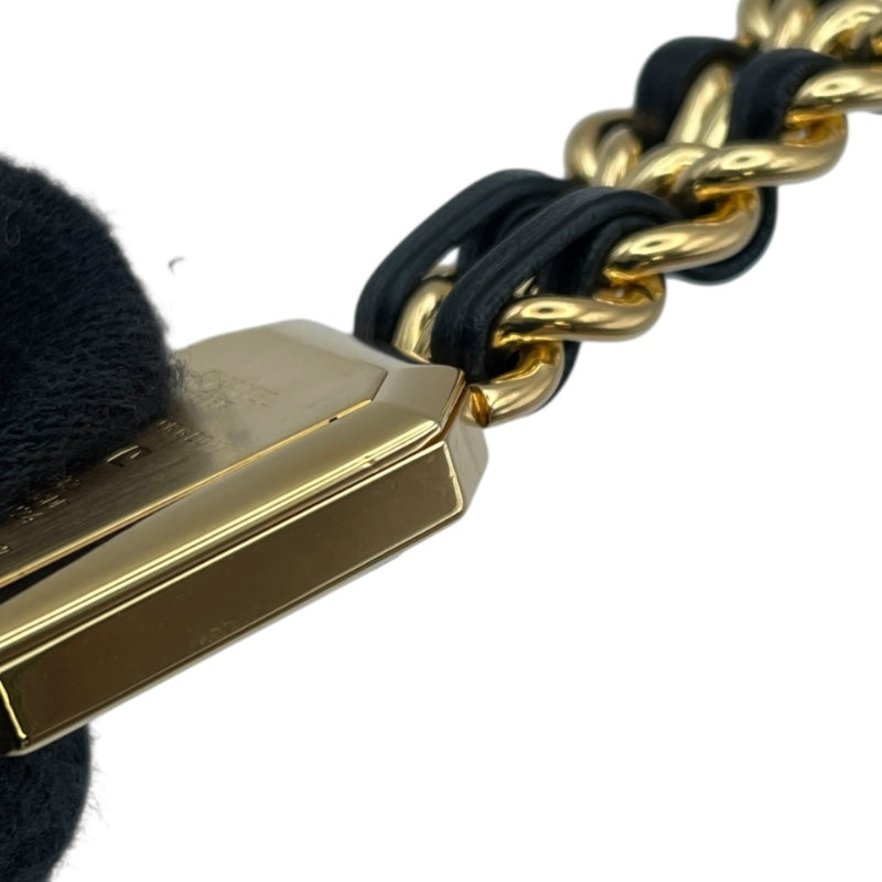シャネル CHANEL プルミエール S H0001 ブラック GP×革ベルト クオーツ レディース 腕時計