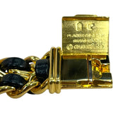 シャネル CHANEL プルミエール L H0001 ブラック GP×革ベルト クオーツ レディース 腕時計