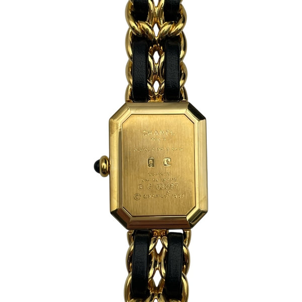 シャネル CHANEL プルミエールS H0001 ブラック GP×革ベルト クオーツ レディース 腕時計