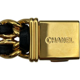 シャネル CHANEL プルミエールS H0001 ブラック GP×革ベルト クオーツ レディース 腕時計