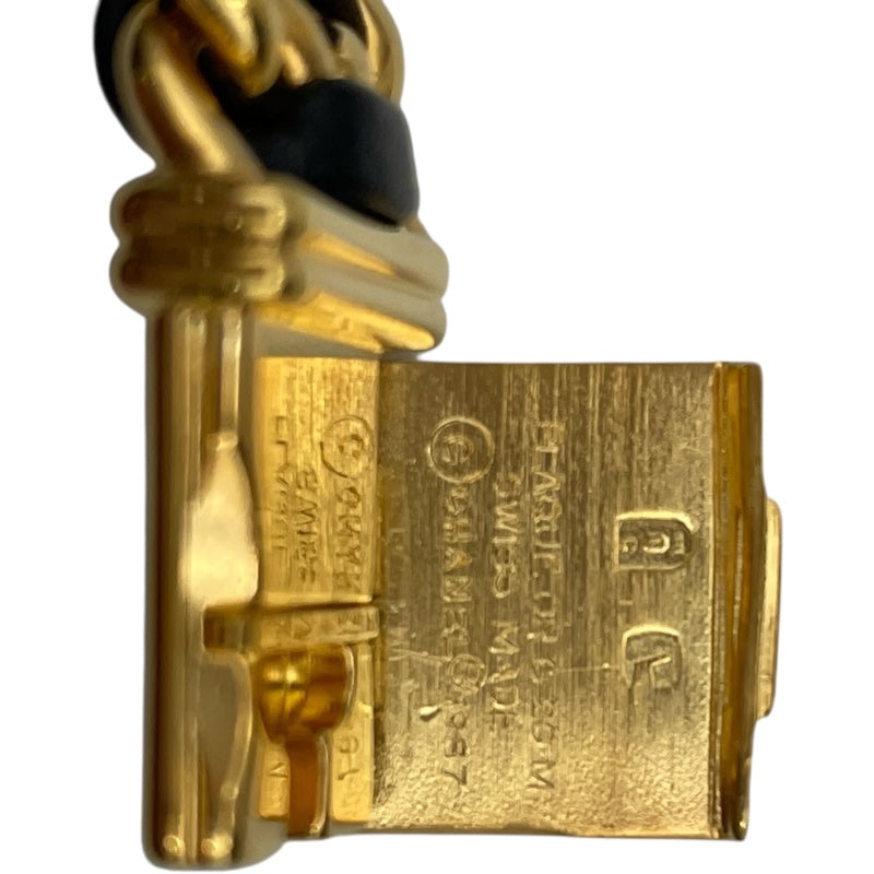 シャネル CHANEL プルミエールS H0001 ブラック GP×革ベルト クオーツ レディース 腕時計