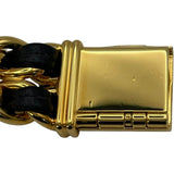 シャネル CHANEL プルミエールM H0001 ブラック GP×革ベルト クオーツ レディース 腕時計