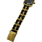 シャネル CHANEL プルミエールM H0001 ブラック GP×革ベルト クオーツ レディース 腕時計