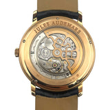 オーデマ・ピゲ AUDEMARS PIGUET ジュールオーデマ エクストラシン 15182OR.ZZ.A102CR.01 ホワイト K18PG×革ベルト（社外） 自動巻き メンズ 腕時計