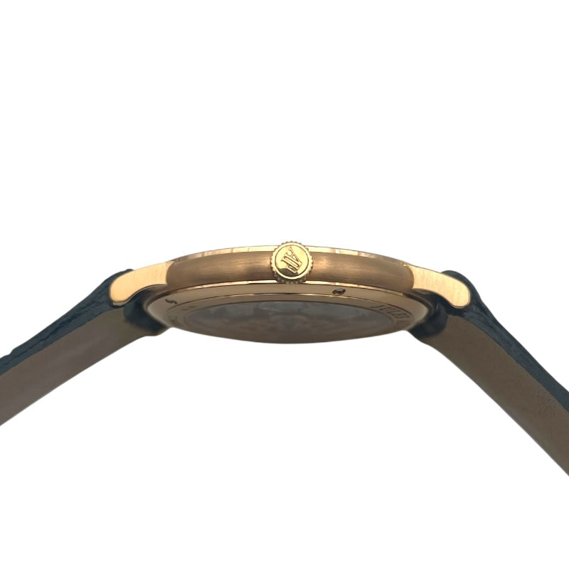 オーデマ・ピゲ AUDEMARS PIGUET ジュールオーデマ エクストラシン 15182OR.ZZ.A102CR.01 ホワイト K18PG×革ベルト（社外） 自動巻き メンズ 腕時計