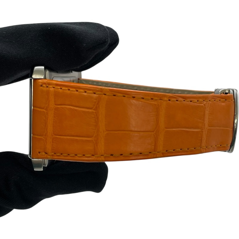 カルティエ Cartier タンク MC W5330003 シルバー SS/革ベルト 自動巻き メンズ 腕時計