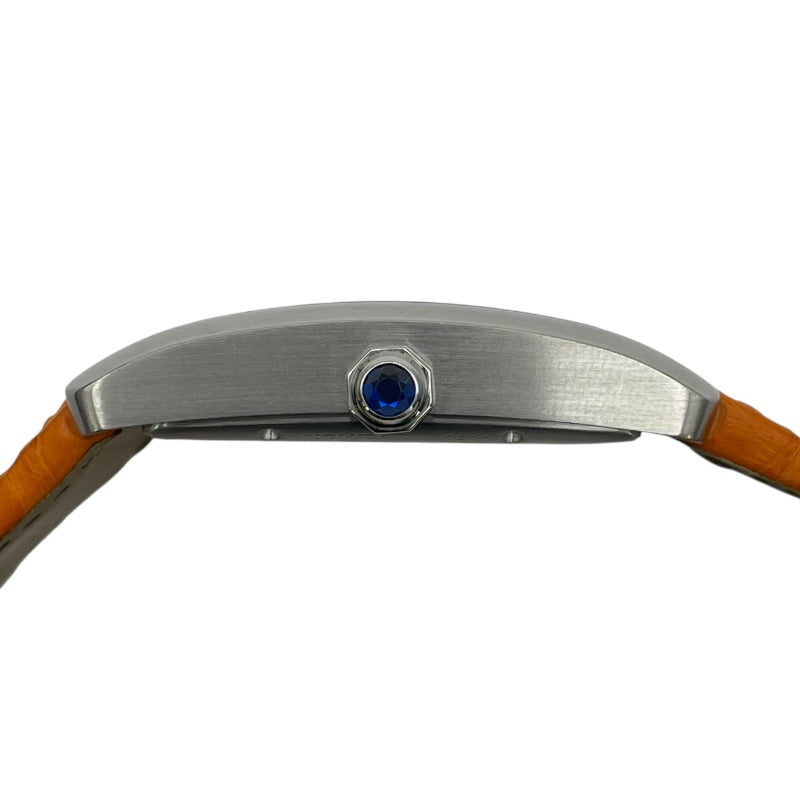 カルティエ Cartier タンク MC W5330003 シルバー SS/革ベルト 自動巻き メンズ 腕時計