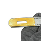 エルメス HERMES ケリー28 外縫い □A刻 ブラック/ゴールド金具 ボックスカーフ レディース ハンドバッグ