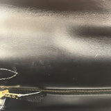 エルメス HERMES ケリー28 外縫い □A刻 ブラック/ゴールド金具 ボックスカーフ レディース ハンドバッグ