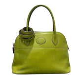 エルメス HERMES ボリード27 □J刻 アニスグリーン/シルバー金具 スイフト レディース ハンドバッグ
