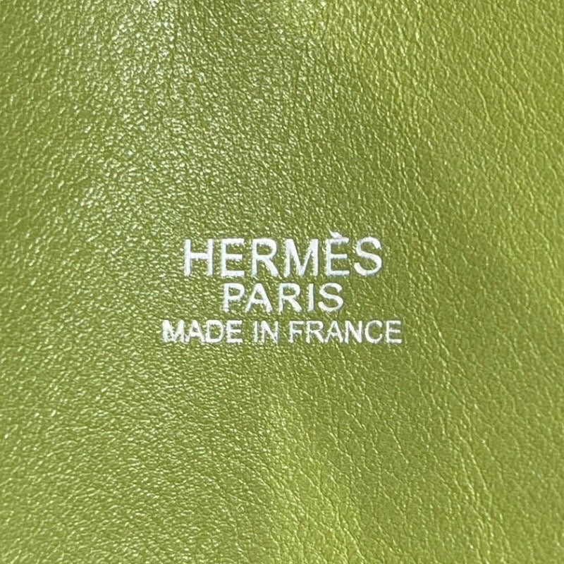 エルメス HERMES ボリード27 □J刻 アニスグリーン/シルバー金具 スイフト レディース ハンドバッグ
