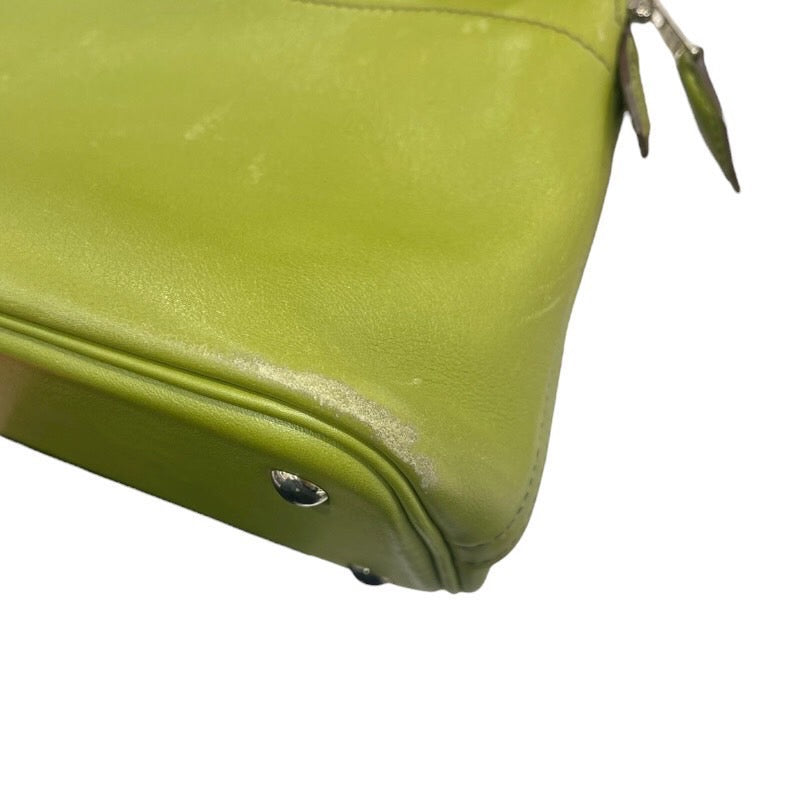 エルメス HERMES ボリード27 □J刻 アニスグリーン/シルバー金具 スイフト レディース ハンドバッグ