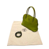 エルメス HERMES ボリード27 □J刻 アニスグリーン/シルバー金具 スイフト レディース ハンドバッグ