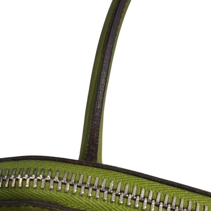 エルメス HERMES ボリード27 □J刻 アニスグリーン/シルバー金具 スイフト レディース ハンドバッグ