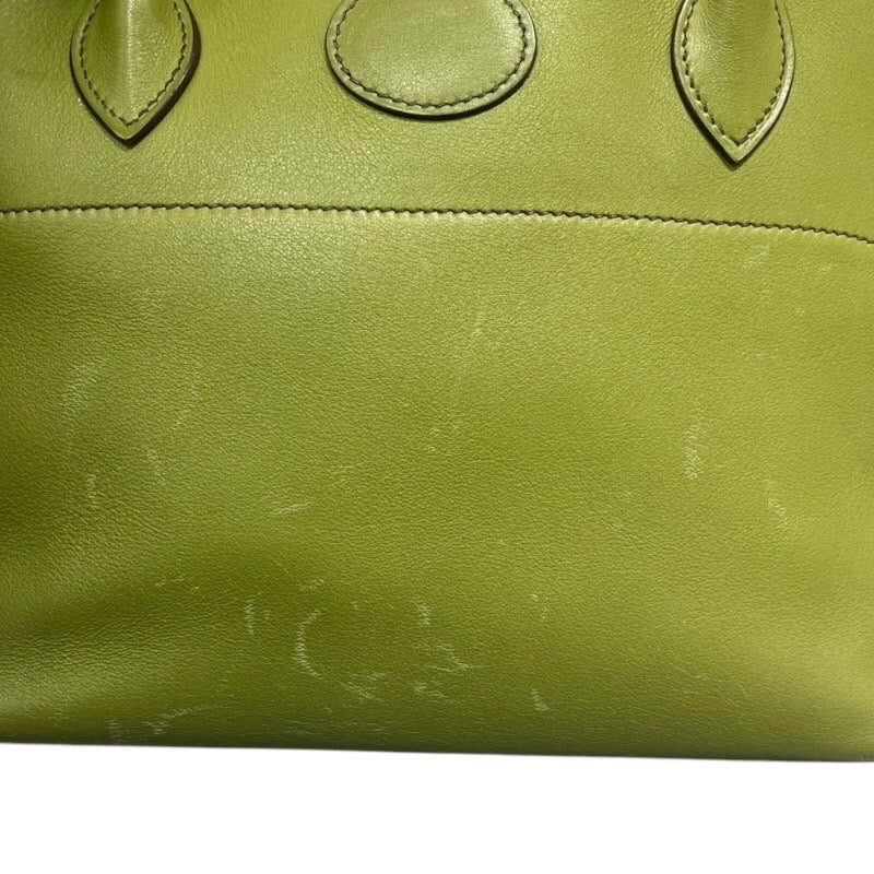 エルメス HERMES ボリード27 □J刻 アニスグリーン/シルバー金具 スイフト レディース ハンドバッグ