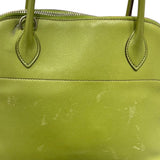 エルメス HERMES ボリード27 □J刻 アニスグリーン/シルバー金具 スイフト レディース ハンドバッグ