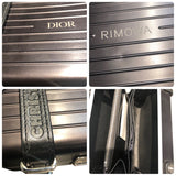 リモワ RIMOWA パーソナルクラッチRIMOWA Diorコラボ ブラック アルミ メンズ ショルダーバッグ