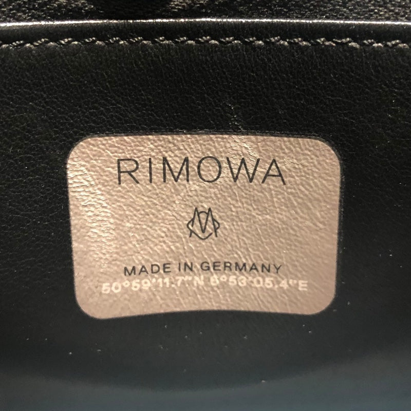 リモワ RIMOWA パーソナルクラッチRIMOWA Diorコラボ ブラック アルミ メンズ ショルダーバッグ