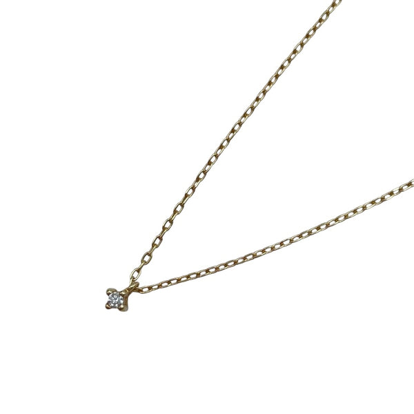 エテ ete 1Pダイヤネックレス ゴールド K10 ジュエリー