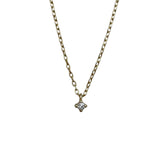 エテ ete 1Pダイヤネックレス ゴールド K10 ジュエリー